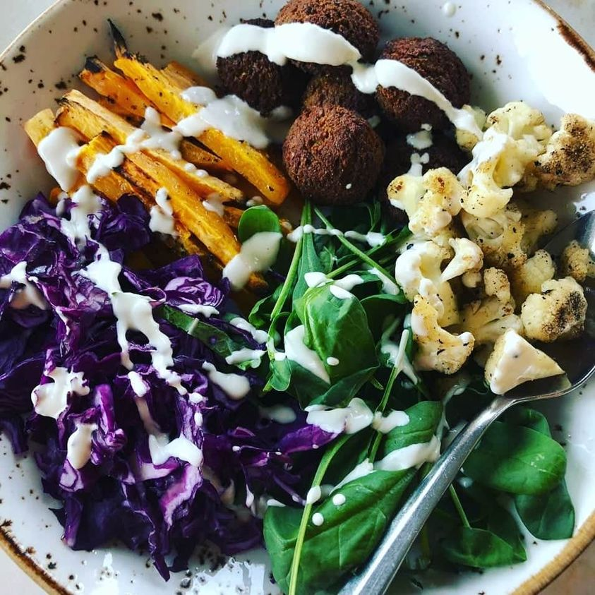 Falafel creations in Amman